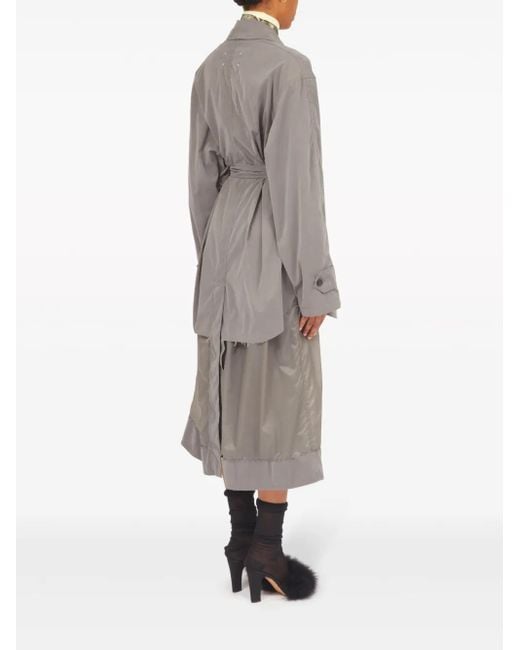 Maison Margiela Gray Décortiqué Reversible Trench Coat