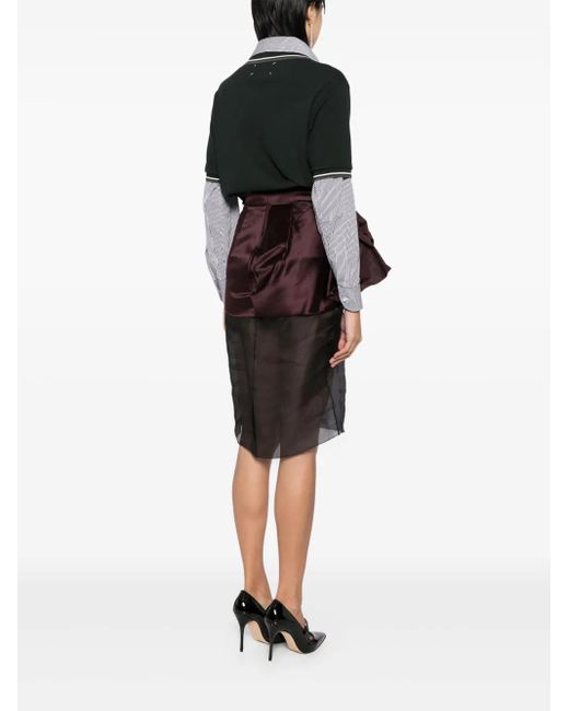 Maison Margiela Black Décortiqué Midi Dress
