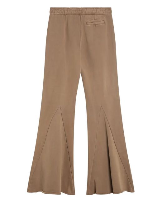 Entire studios Natural Elasticated-Waist Flared Trousers