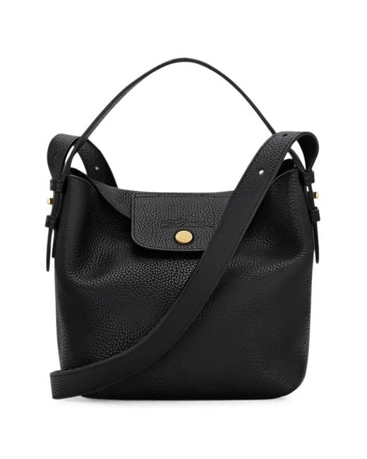 Longchamp Black Le Cadence S Bucket Bag