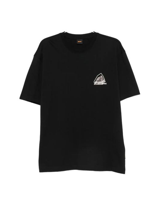 Boss Black Graphic-Print T-Shirt for men