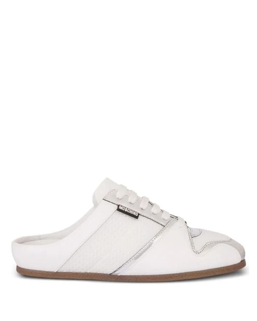 Moschino White Panelled Sneakers