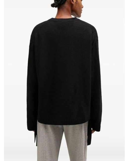 Ganni Black Tie-Detail Sweater