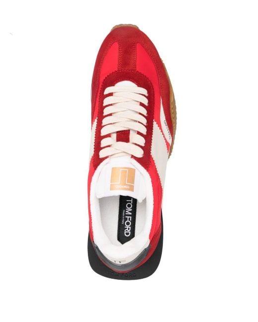 Tom Ford Red James Sneakers for men