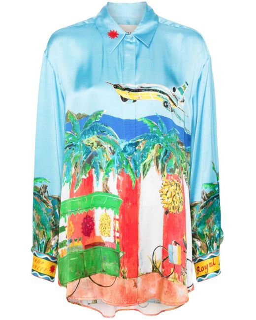 ALÉMAIS Blue X Adam Lester All Aboard Shirt