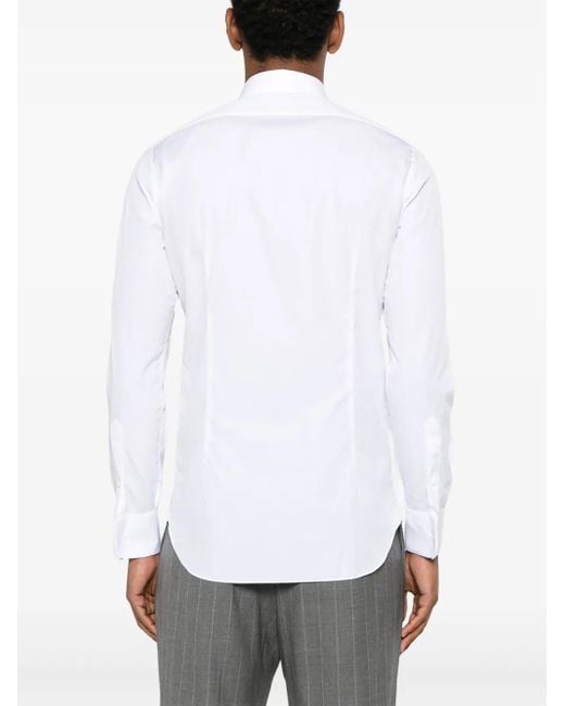 Alessandro Gherardi White Polo-Collar Shirt for men