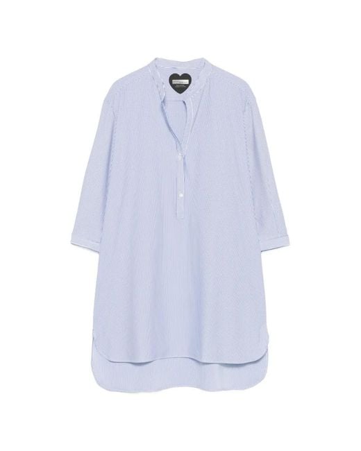 Rrd White Vertical-Stripe Buttoned Shirt