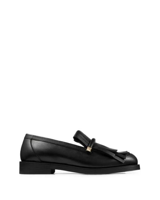 Jimmy Choo Black Eska Loafers