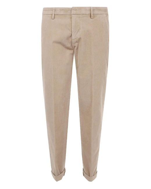 Dondup Natural Corduroy Cuffed Trousers for men