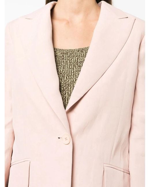 Stella McCartney Pink Buttoned Single-Breasted Blazer