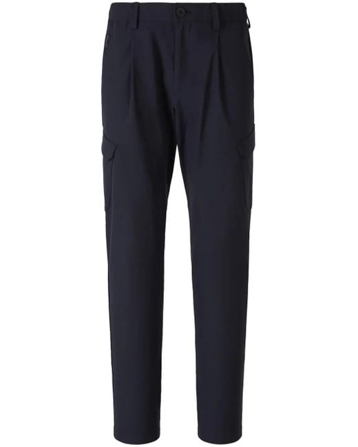 Herno Blue Straight-Leg Trousers for men
