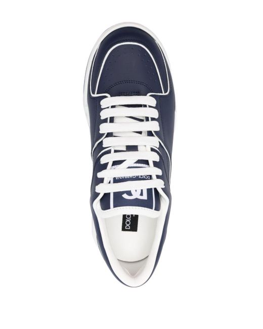 Dolce & Gabbana Blue New Roma Leather Sneakers for men