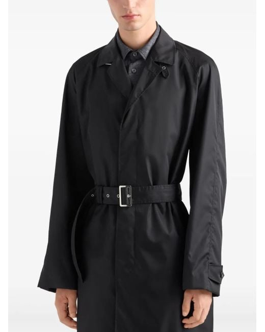 Prada Black Re-Nylon Coat for men