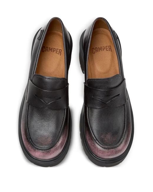 Camper Black Moccasins
