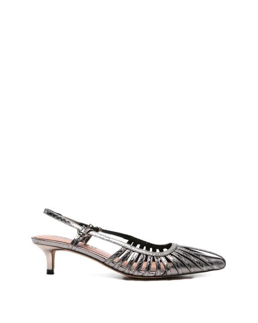 Bibi Lou White Slingback Pumps