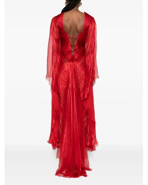 Maria Lucia Hohan Red Greta Maxi Dress