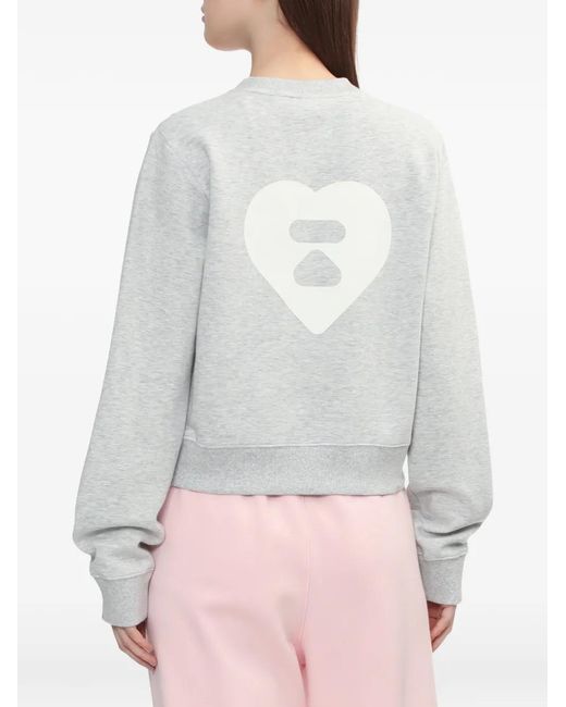 A Bathing Ape White Heart Graphic Sweater
