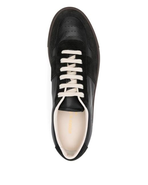 Common Projects Black Panelled Low-Top Sneakers