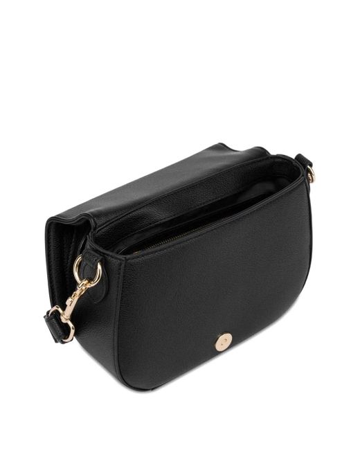 Love Moschino Black Logo-Plaque Shoulder Bag