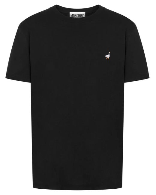 メンズ Moschino エンブロイダリーtシャツ Black