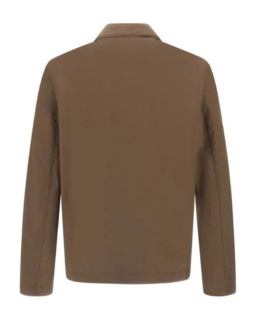 Herno Brown Button-Fastening Jacket for men