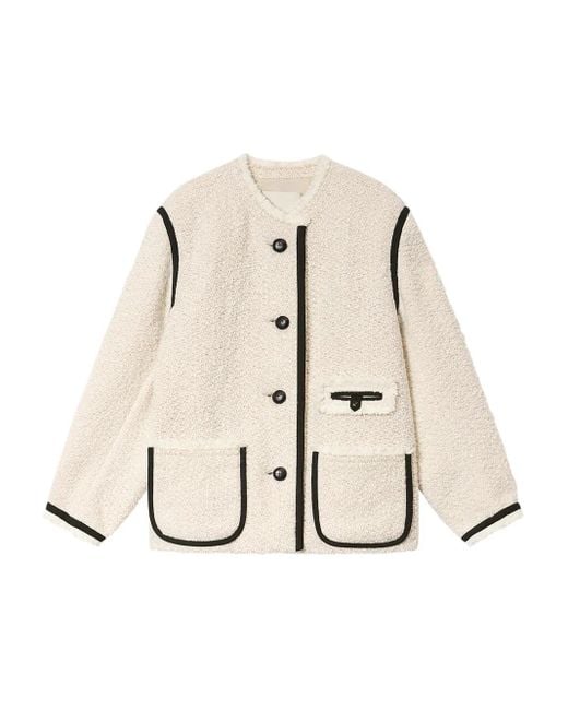 Isabel Marant Natural Maylin Wool Blend Jacket
