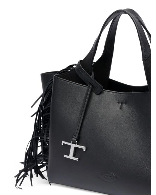 Tod's フリンジ ハンドバッグ Black