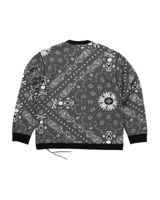 MASTERMIND WORLD Gray Reversible Sweatshirt for men