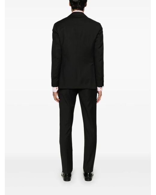 Lardini Black Wool Suit for men