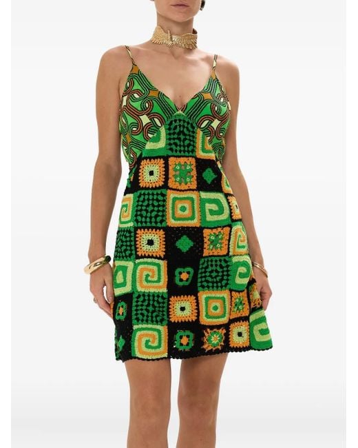 Vestido corto Good Vibes Generation Camilla de color Green