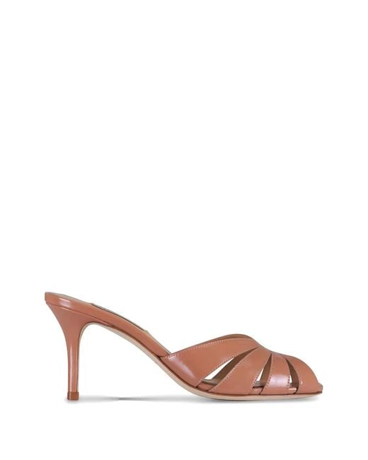 Arteana Pink Sandales Savona En Cuir Verni