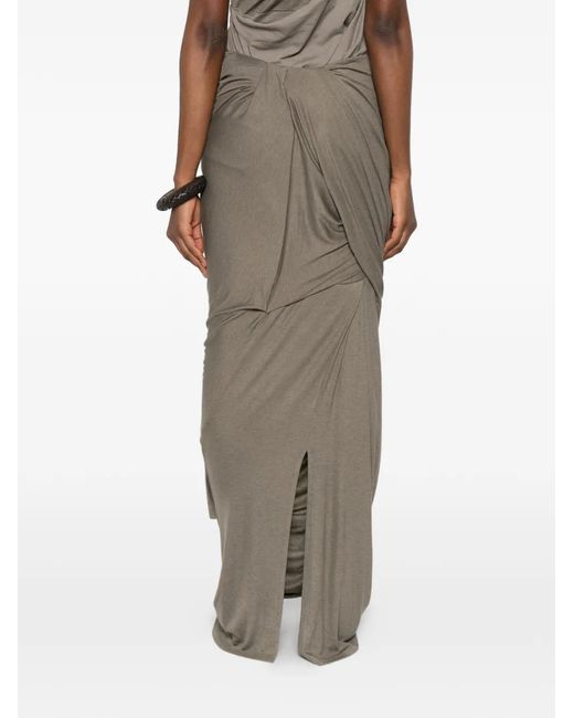 Entire studios Natural Dia Draped-Design Maxi Skirt