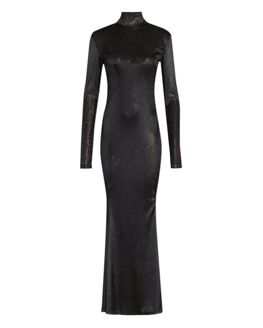 X Astrid Robe Longue À Rayures Amir Slama en coloris Black