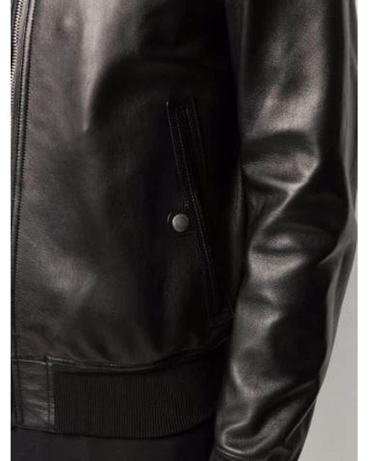 Leather Short Jacket di Tom Ford in Black da Uomo