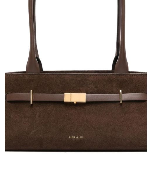 DeMellier London White New York Suede Tote Bag