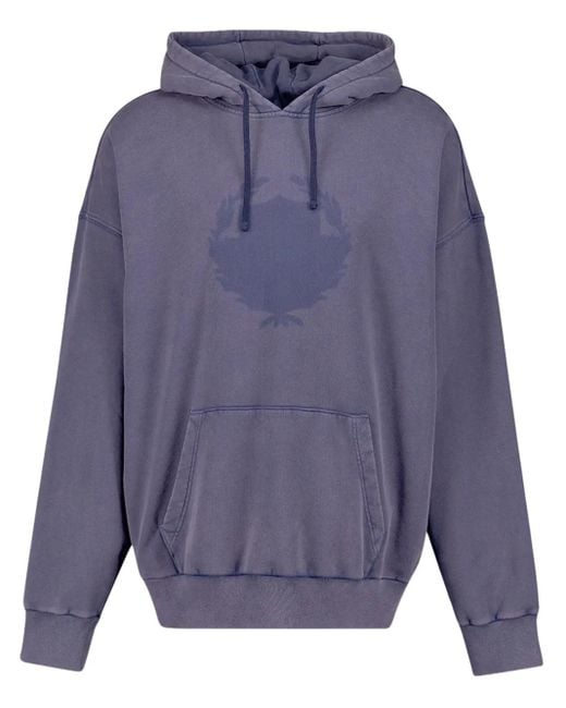 Givenchy Shadow Crest Hoodie in het Blue voor heren