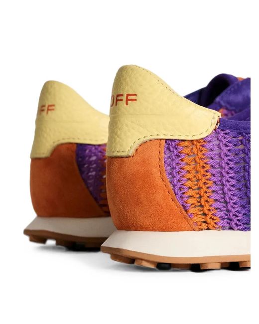 HOFF Purple Bridge Woven Panelled Sneakers