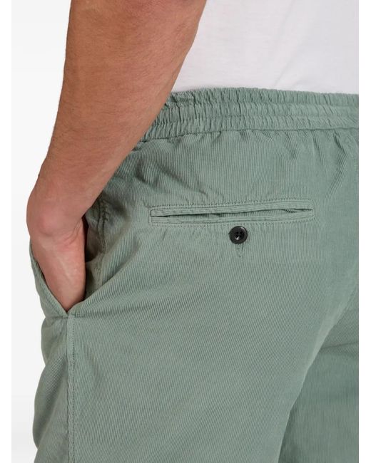 Incotex Green Corduroy Shorts for men