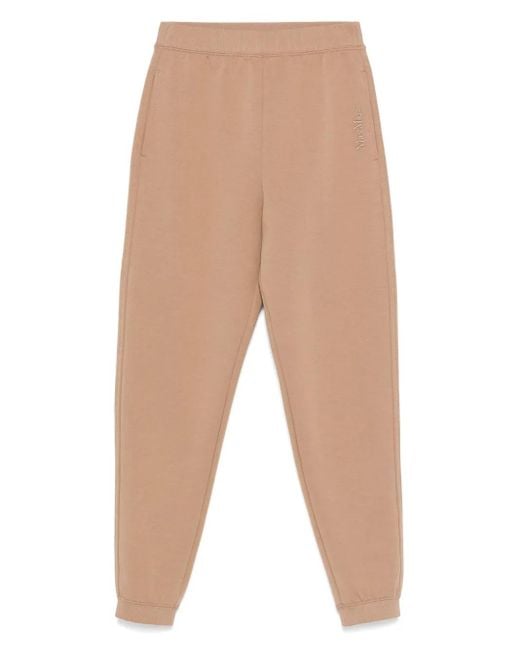 Pantalones de chándal con logo bordado Max Mara de color Natural