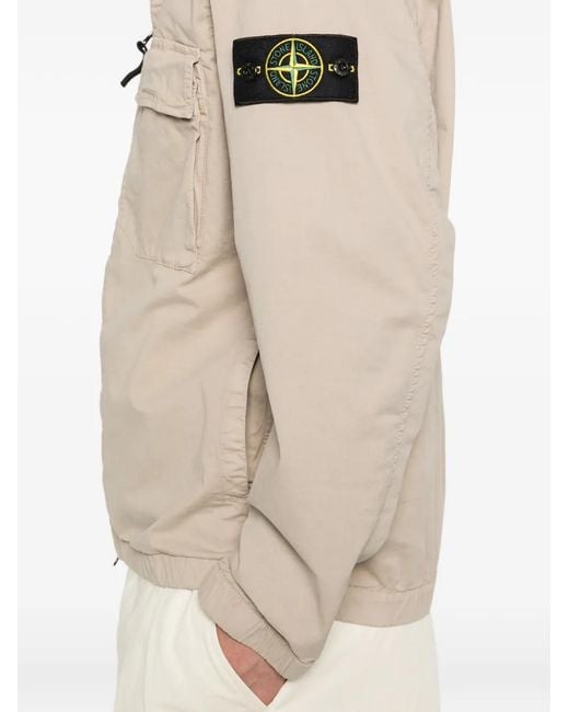 Stone Island Natural Reinforced Hooded Jacket With Dual Pockets for men