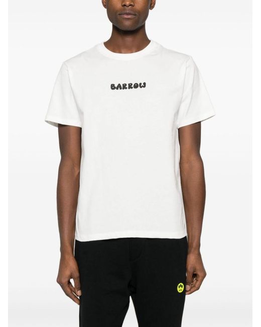 Camiseta con logo estampado Barrow de color White