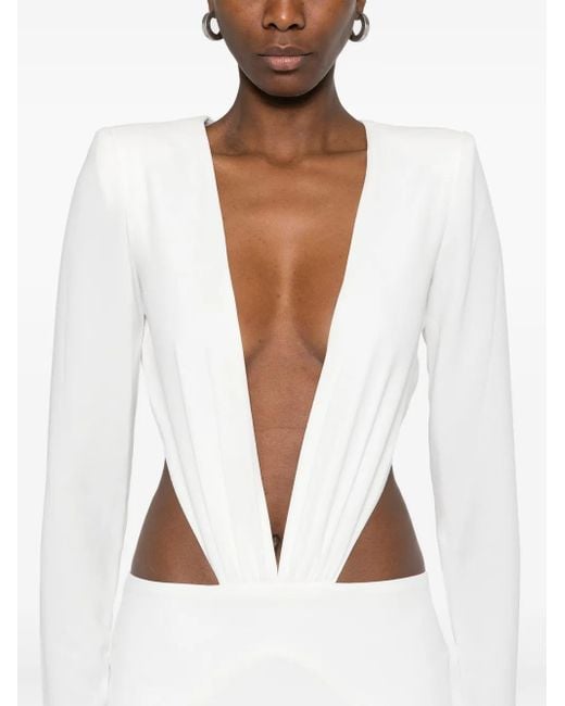 Monot White Cut-Out Maxi Dress