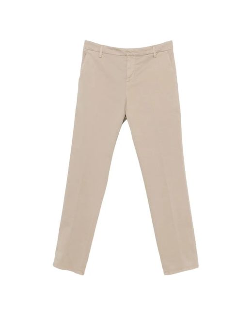 Dondup Natural Logo-Plaque Trousers for men