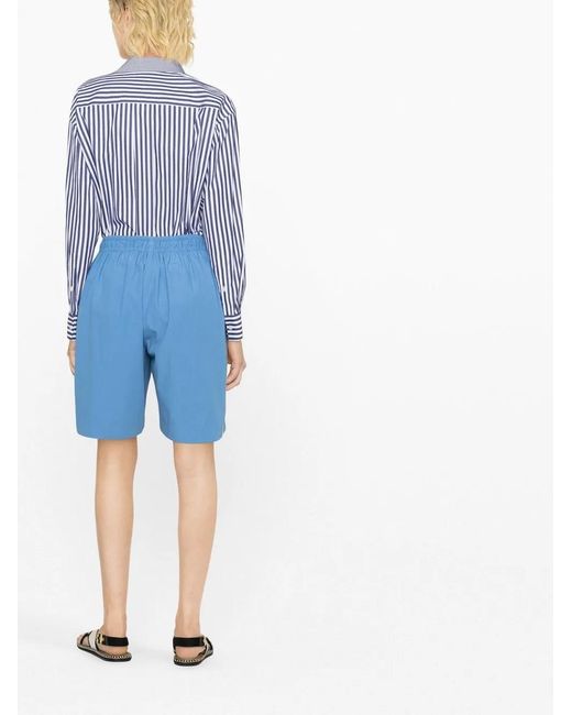 Jil Sander Blue Shorts & Bermuda Shorts