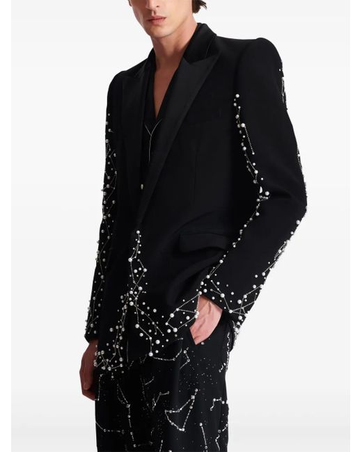 Balmain Black Constellation 1B Jacket for men