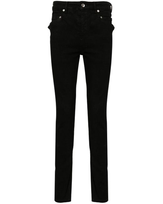Rick Owens Halbhohe Tyrone Skinny-Jeans in Black für Herren
