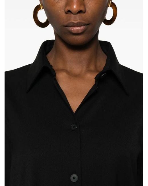 MEDEA Black Button Bodysuit