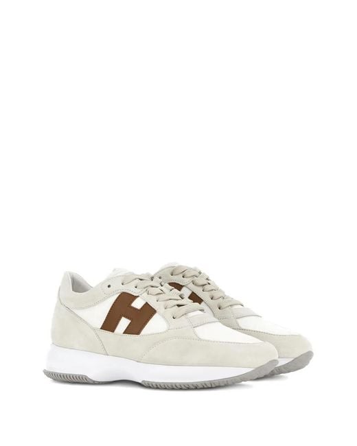Hogan White Interactive Sneakers for men