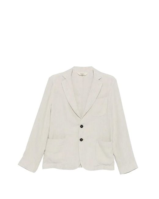 Buttoned jacket Barena de color White