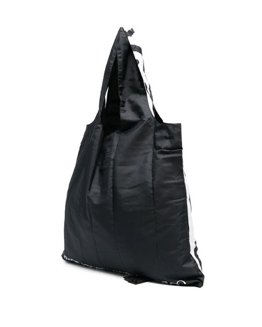 10 Corso Como Black Reversible Printed Tote Bag